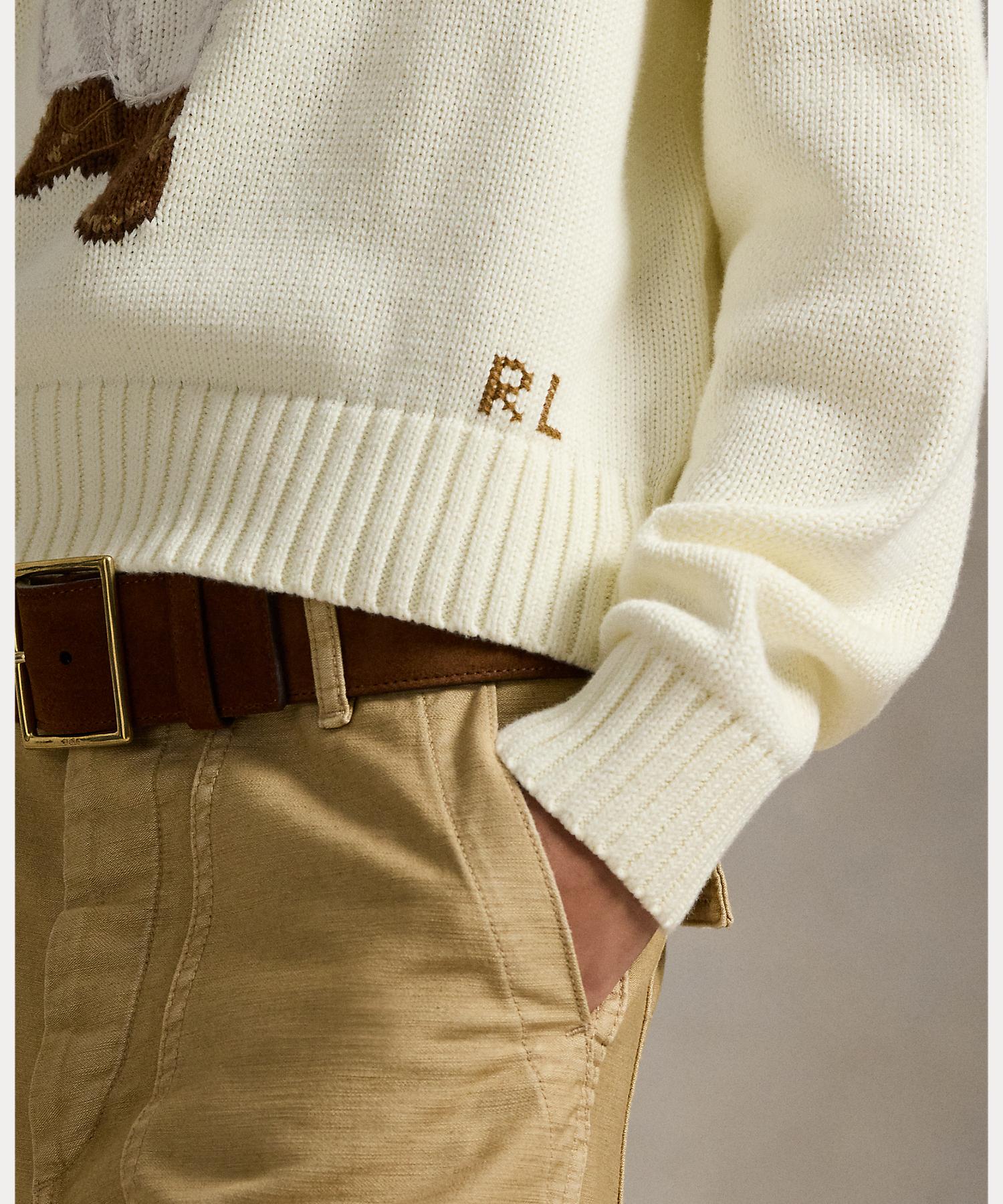 ポロ ラルフ ローレン POLO RALPH LAUREN Polo ベア コットン クルーネック セーター （101ナチュラル） 101ナチュラル