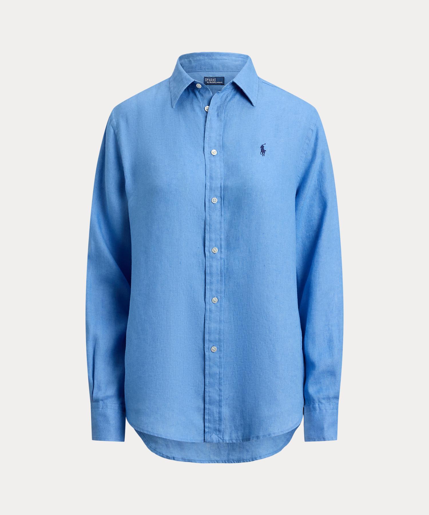 ポロ ラルフ ローレン POLO RALPH LAUREN クラシック フィット リネン シャツ （400ブルー） 400ブルー