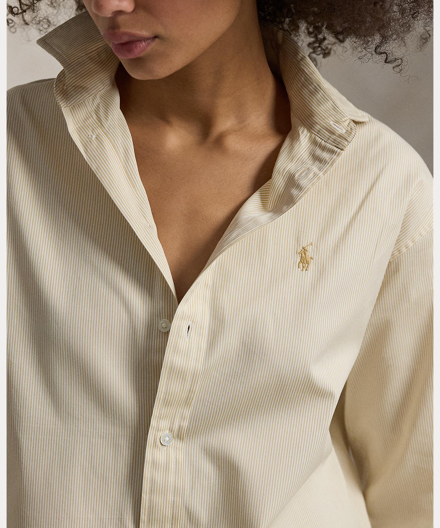 ポロ ラルフ ローレン POLO RALPH LAUREN リラックス フィット ストライプド コットン シャツ （270ブラウン） 270ブラウン