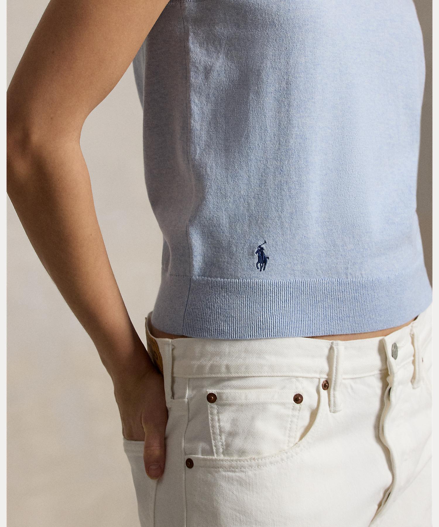 ポロ ラルフ ローレン POLO RALPH LAUREN スリーブレス クルーネック セーター （400ブルー） 400ブルー