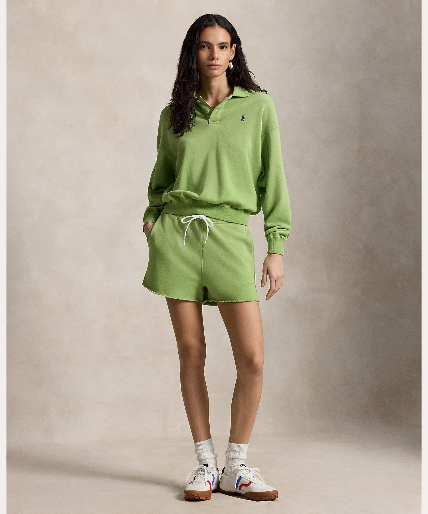 ポロ ラルフ ローレン POLO RALPH LAUREN ライトウェイト フリース ロングスリーブ ポロ （300グリーン） 300グリーン