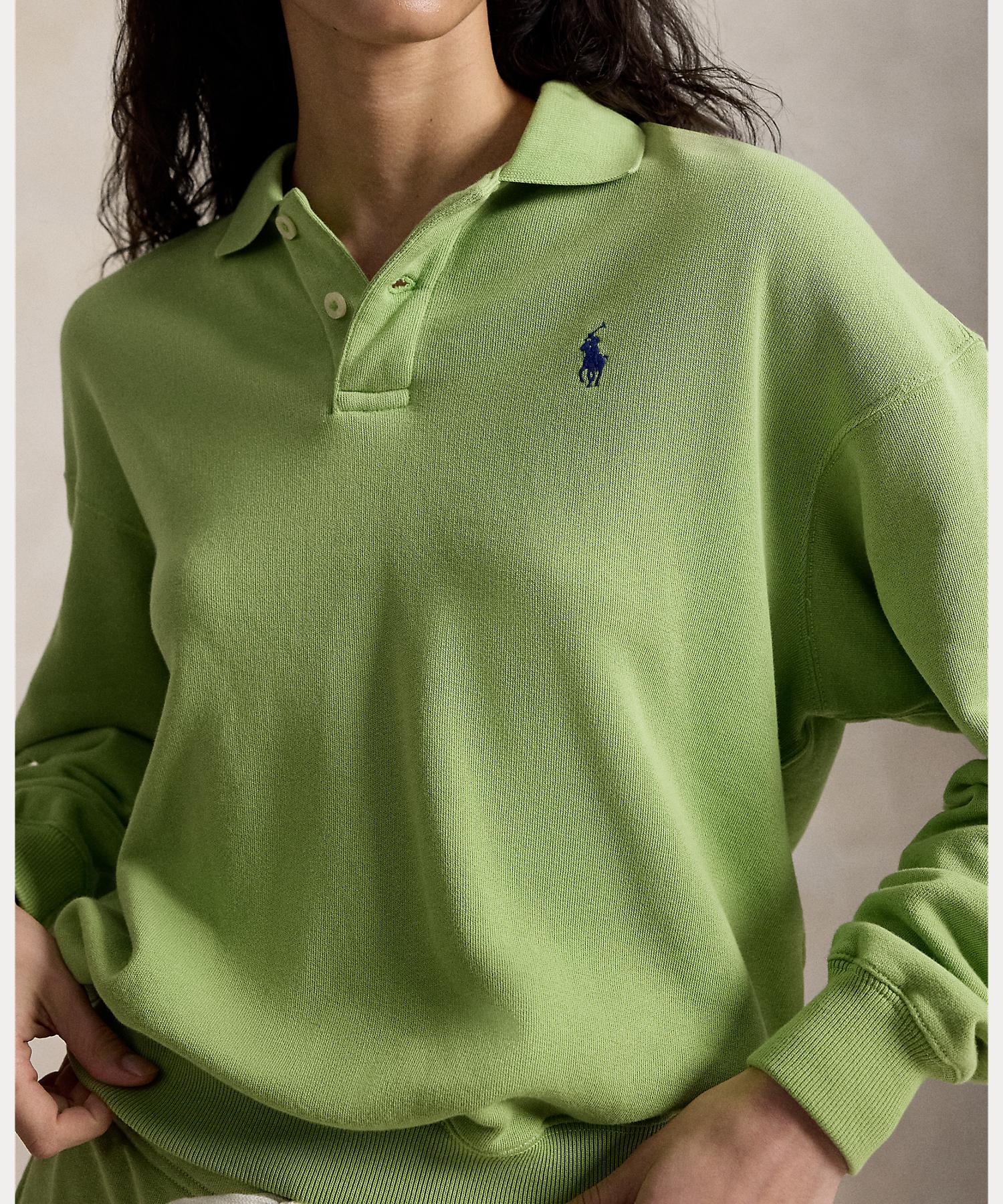 ポロ ラルフ ローレン POLO RALPH LAUREN ライトウェイト フリース ロングスリーブ ポロ （300グリーン） 300グリーン