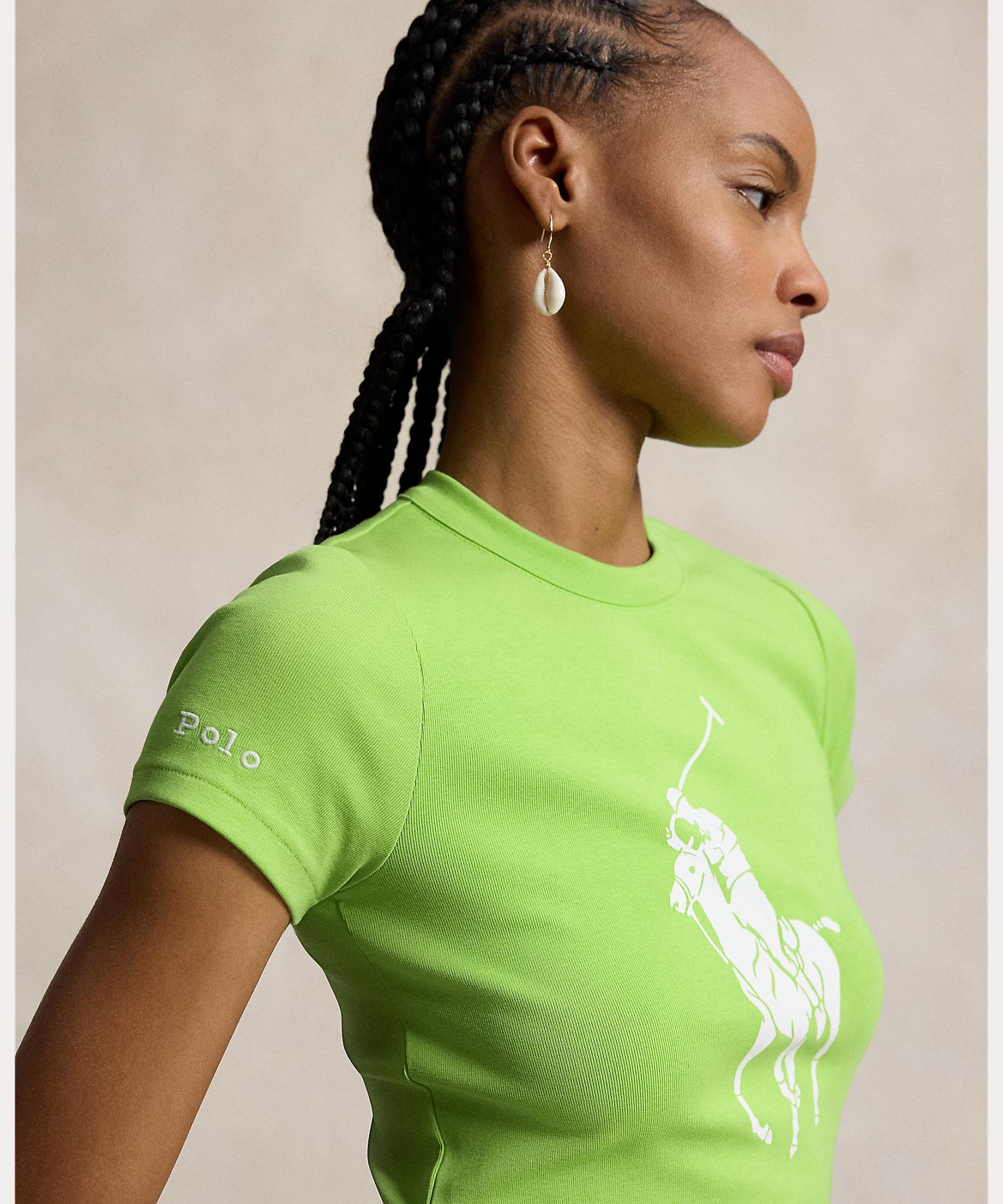 ポロ ラルフ ローレン POLO RALPH LAUREN Big Pony ストレッチコットン Tシャツ （300グリーン） 300グリーン