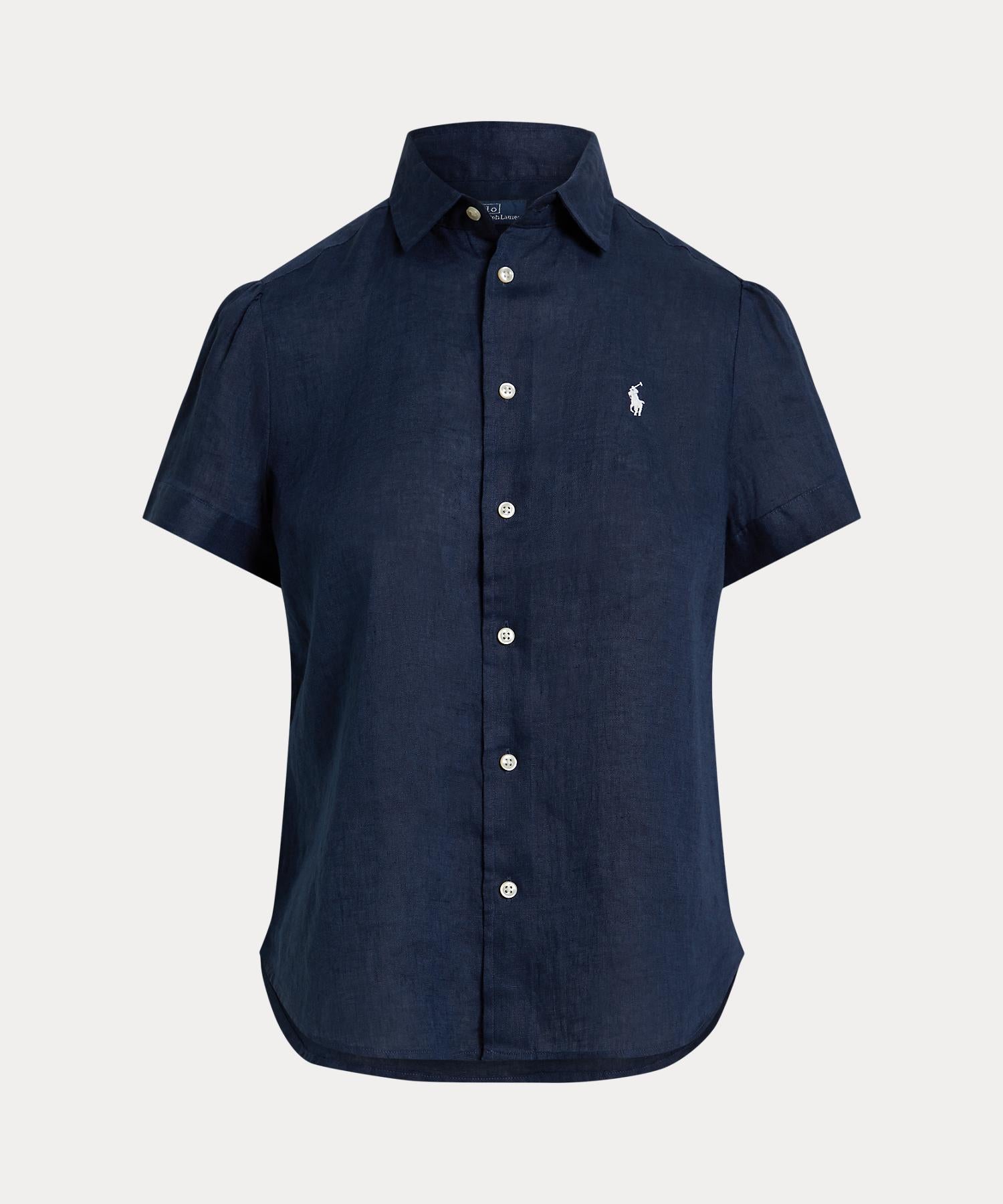 ポロ ラルフ ローレン POLO RALPH LAUREN リネン ショートスリーブ シャツ （410ネイビー） 410ネイビー