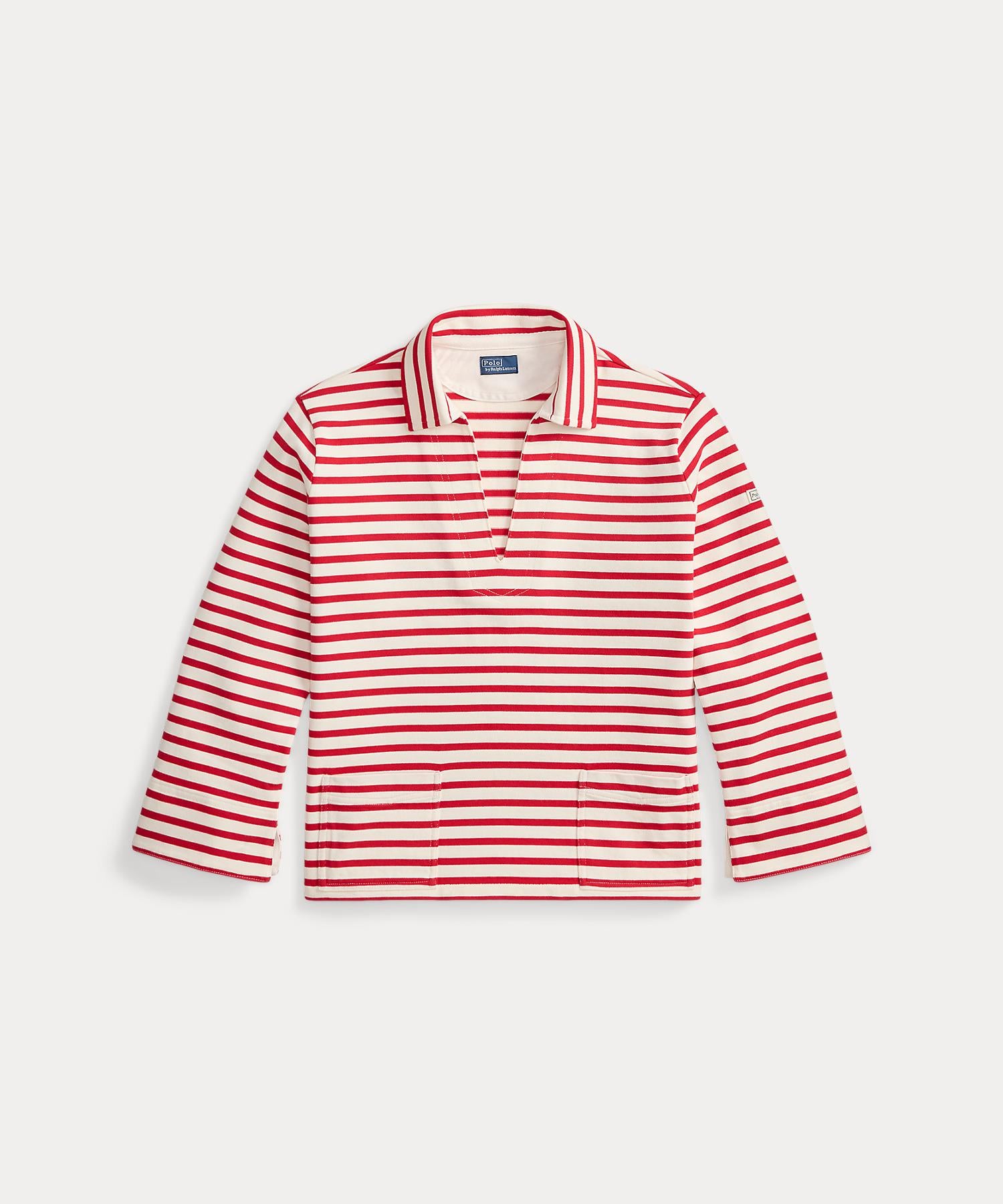 ポロ ラルフ ローレン POLO RALPH LAUREN ストライプド スプリットプラケット マリナー Tシャツ （600レッド） 600レッド