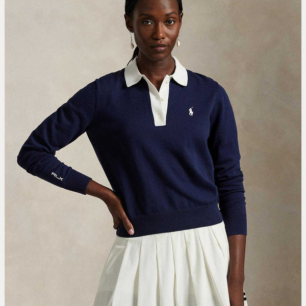 Polo by Ralph Laurenアーガイルポロsize:L Knit Polo L/S / Navy Argyle – Front General Store