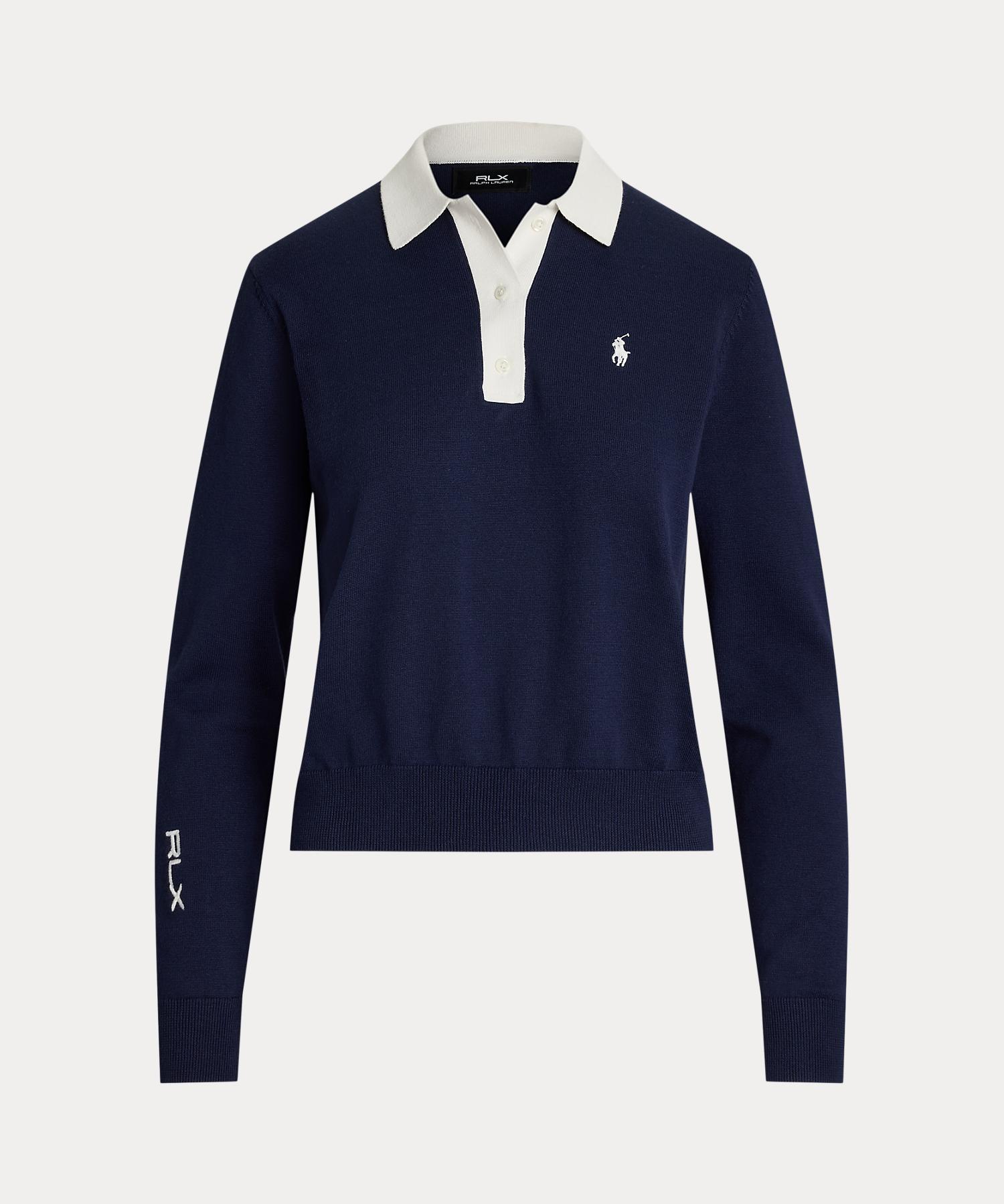 Polo Golf RLX POLO GOLF RLX GOLF Performance Polo Collar Sweater 410 Navy XS