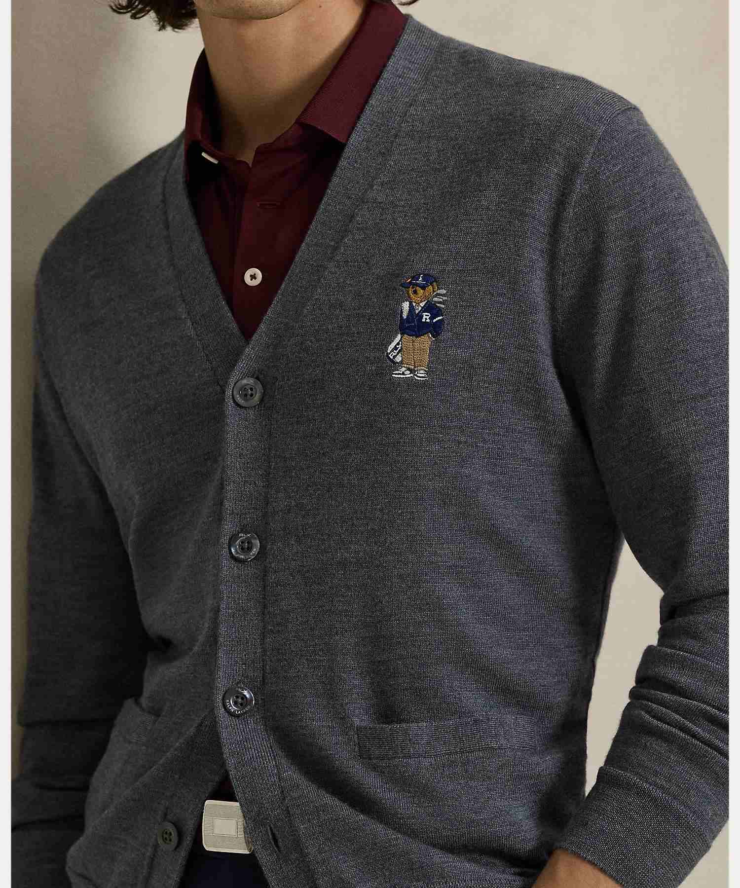 Polo Ralph Lauren カーディガン S ダークグレー 67刺繍 Polo Golf | RLX POLO GOLF | RLX GOLF Polo Bear Performance Cardigan