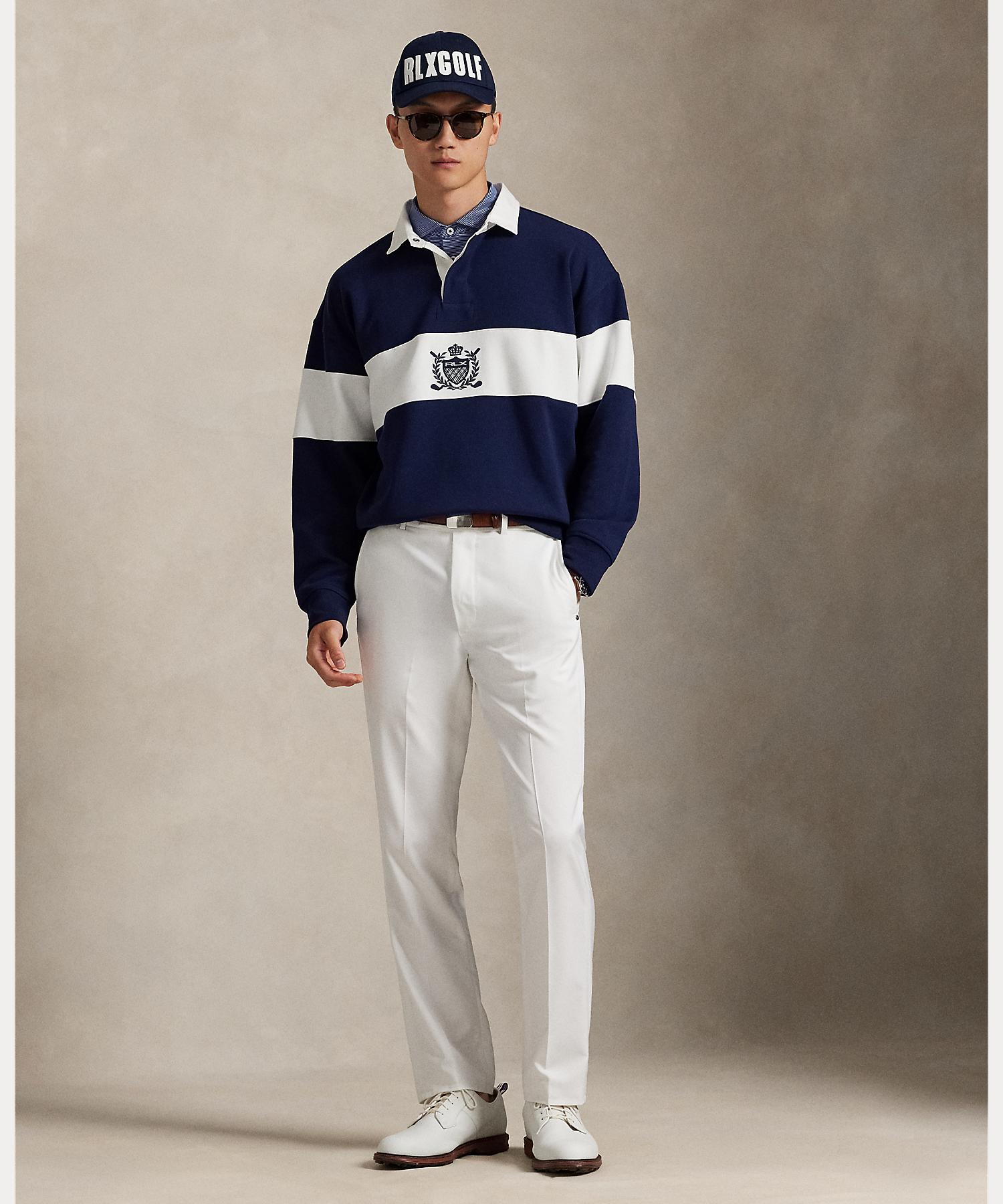 ポロ ゴルフ｜アールエルエックス POLO GOLF｜RLX GOLF （RLX）リラックス フィット クレスト ラグビー スウェットシャツ （410ネイビー） 410ネイビー