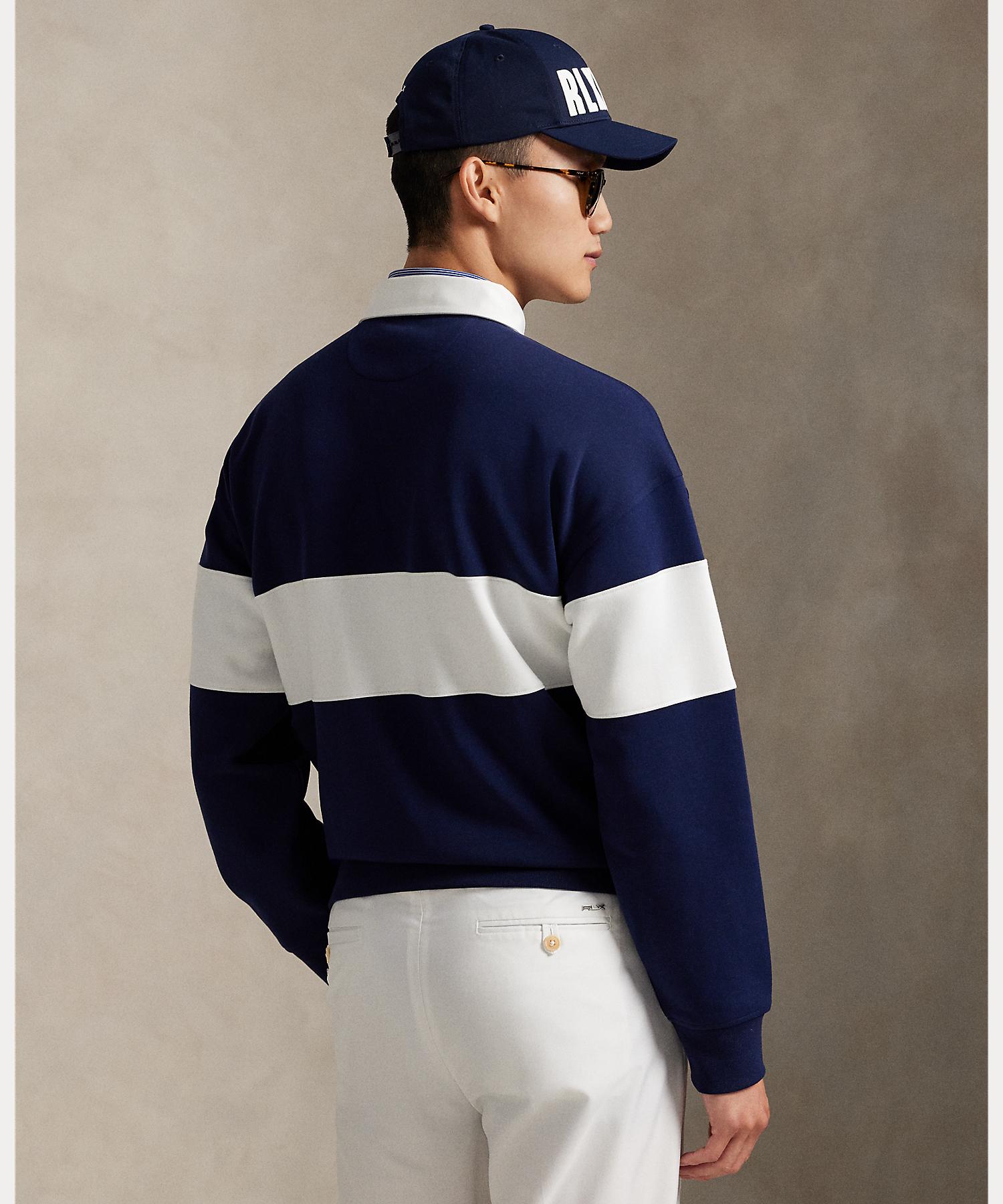 ポロ ゴルフ｜アールエルエックス POLO GOLF｜RLX GOLF （RLX）リラックス フィット クレスト ラグビー スウェットシャツ （410ネイビー） 410ネイビー