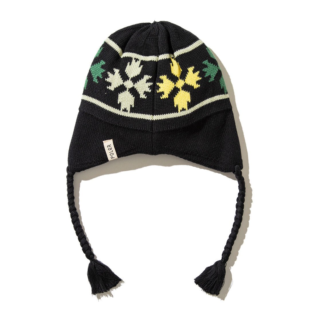 ポーラー POLeR ベア ポー フラップ ビーニー（BEAR PAW FLAP BEANIE） （BLACK） BLACK