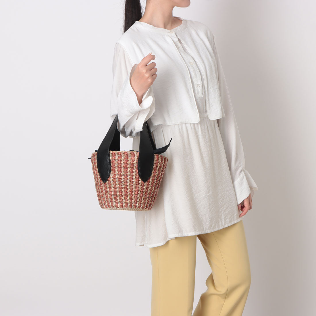 ポンタタ POMTATA P3047 WUE TOTE XS （レッドストライプ） レッドストライプ
