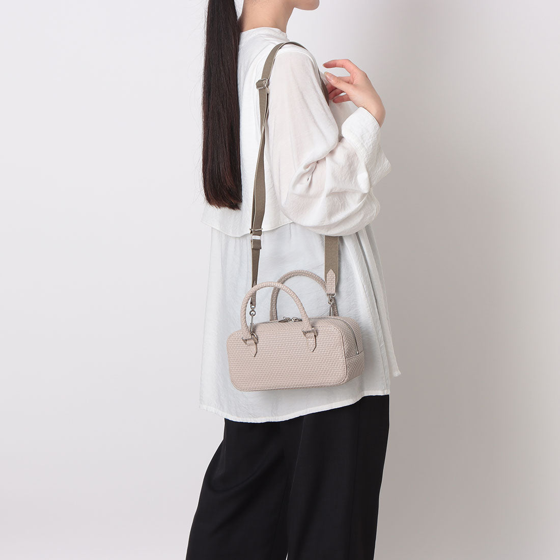 ポンタタ POMTATA P3078 TONE MNI BOSTON （グレージュ） グレージュ