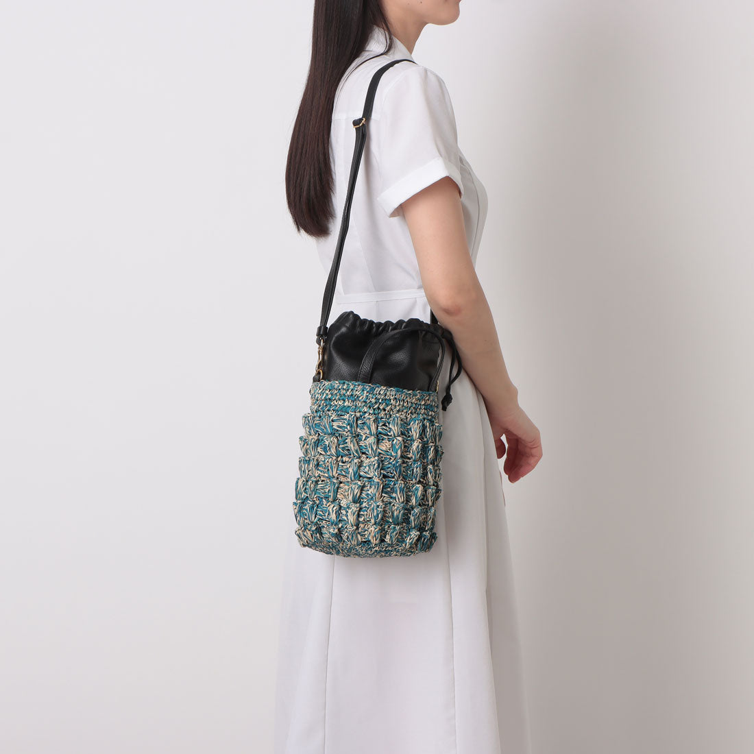 ポンタタ POMTATA P2819 LIND 2WAY TOTE （ブルー） ブルー