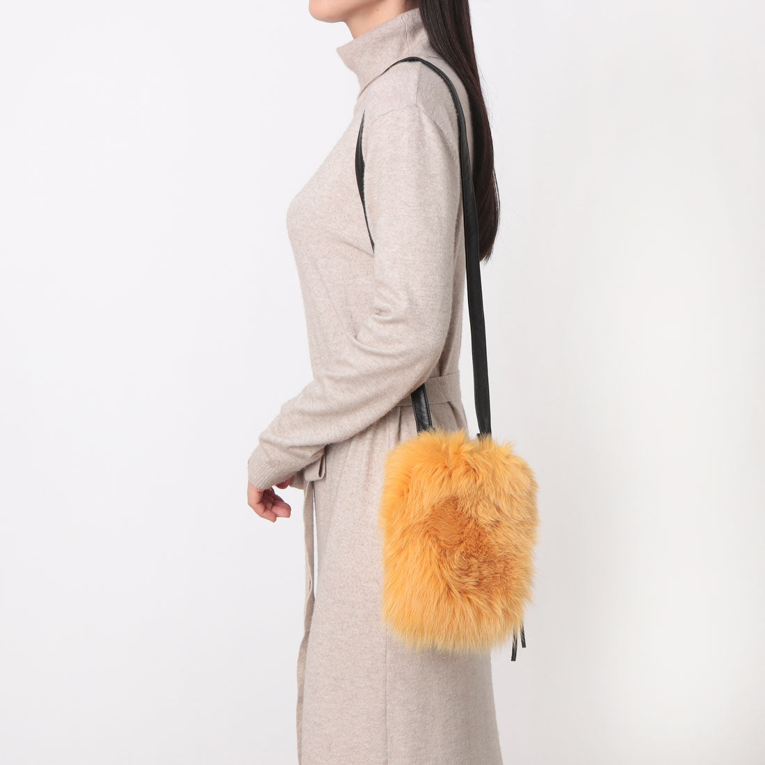 ポンタタ POMTATA P2985 FUR SHOULDER （イエロー） イエロー