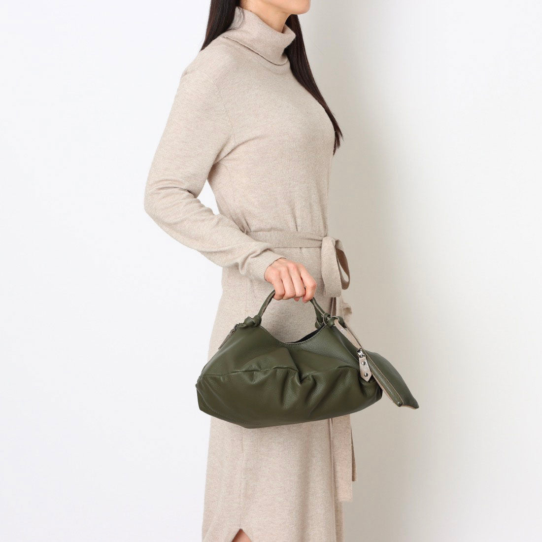 ポンタタ POMTATA P2513 ENVAN TOTE S （ダークオリーブ） ダークオリーブ