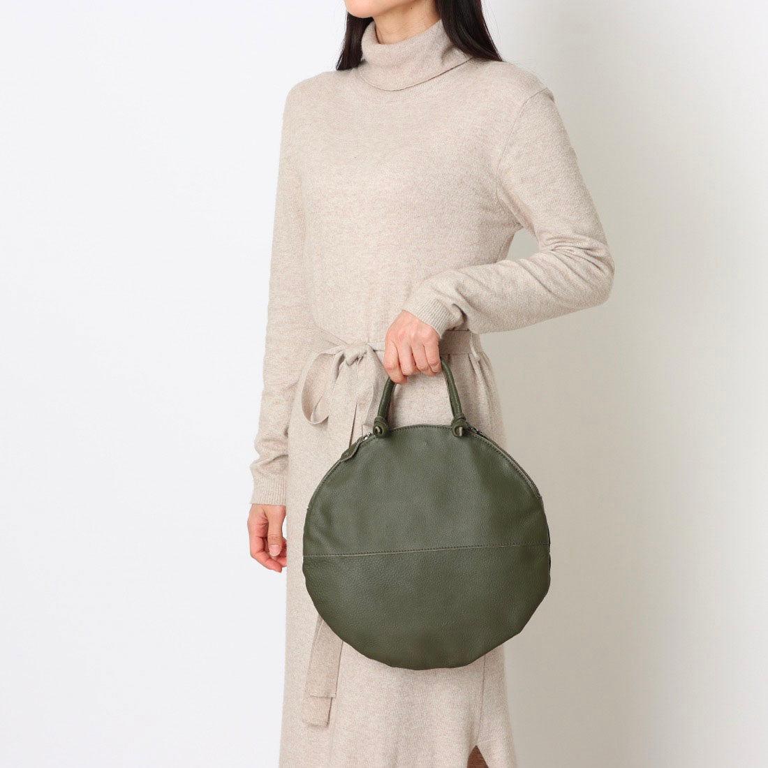 ポンタタ POMTATA P2516 ENVAN たてTOTE XS （ダークオリーブ） ダークオリーブ
