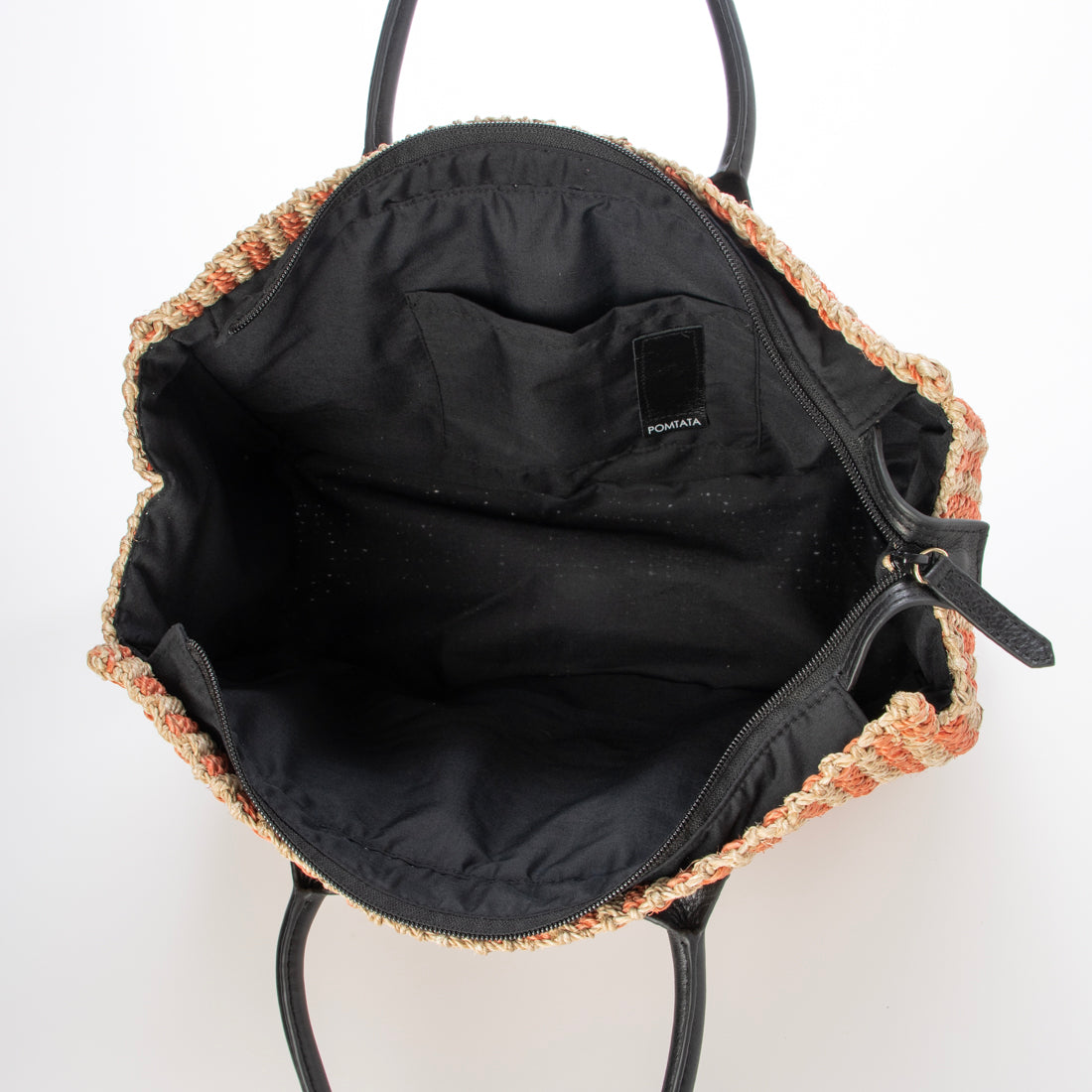 ポンタタ POMTATA P3023 WUE SQUARE TOTE （ストライプレッド） ストライプレッド