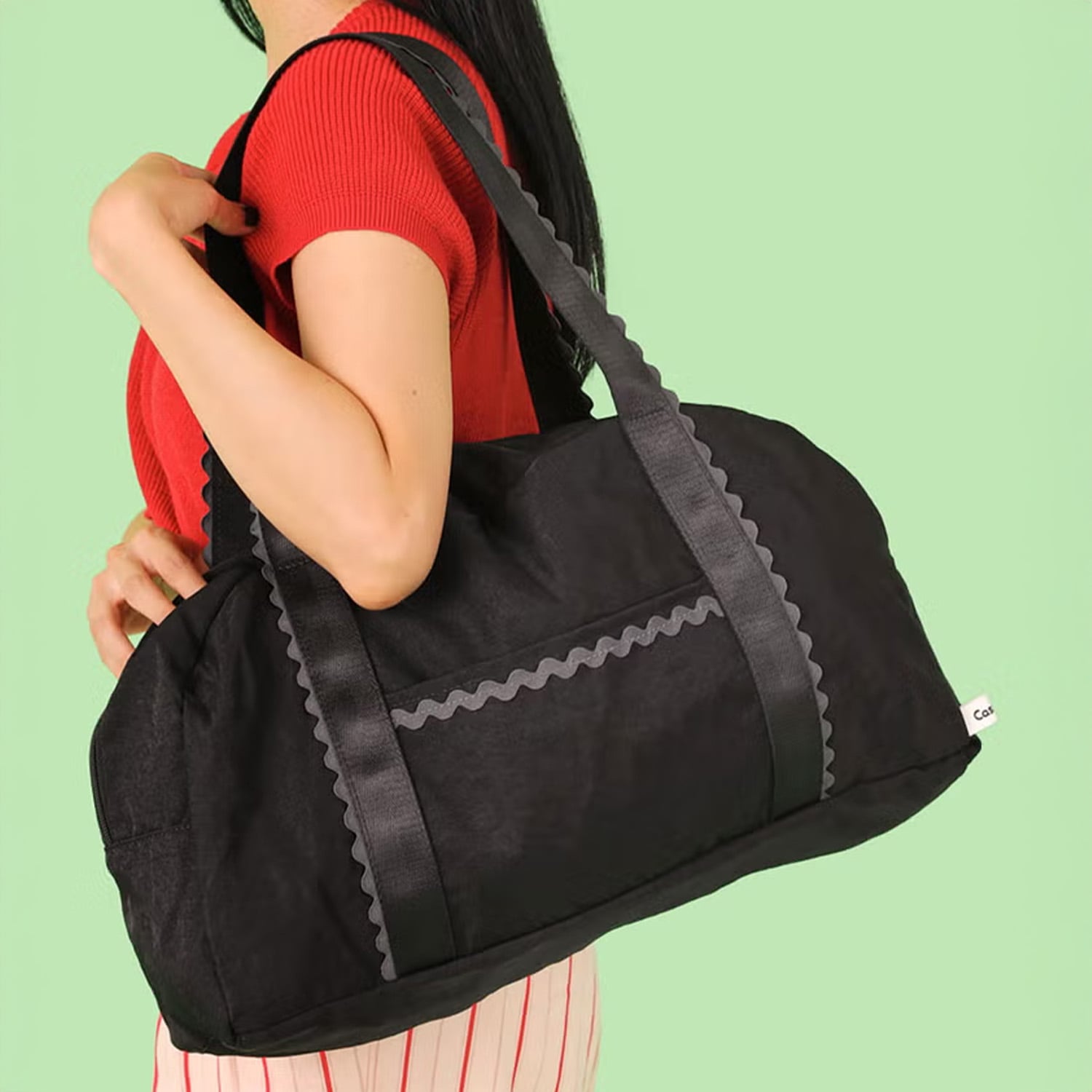 ポンポネット アミ POM PONETTE AMI 【キャセリーニ】トラベルバッグ （黒） 黒