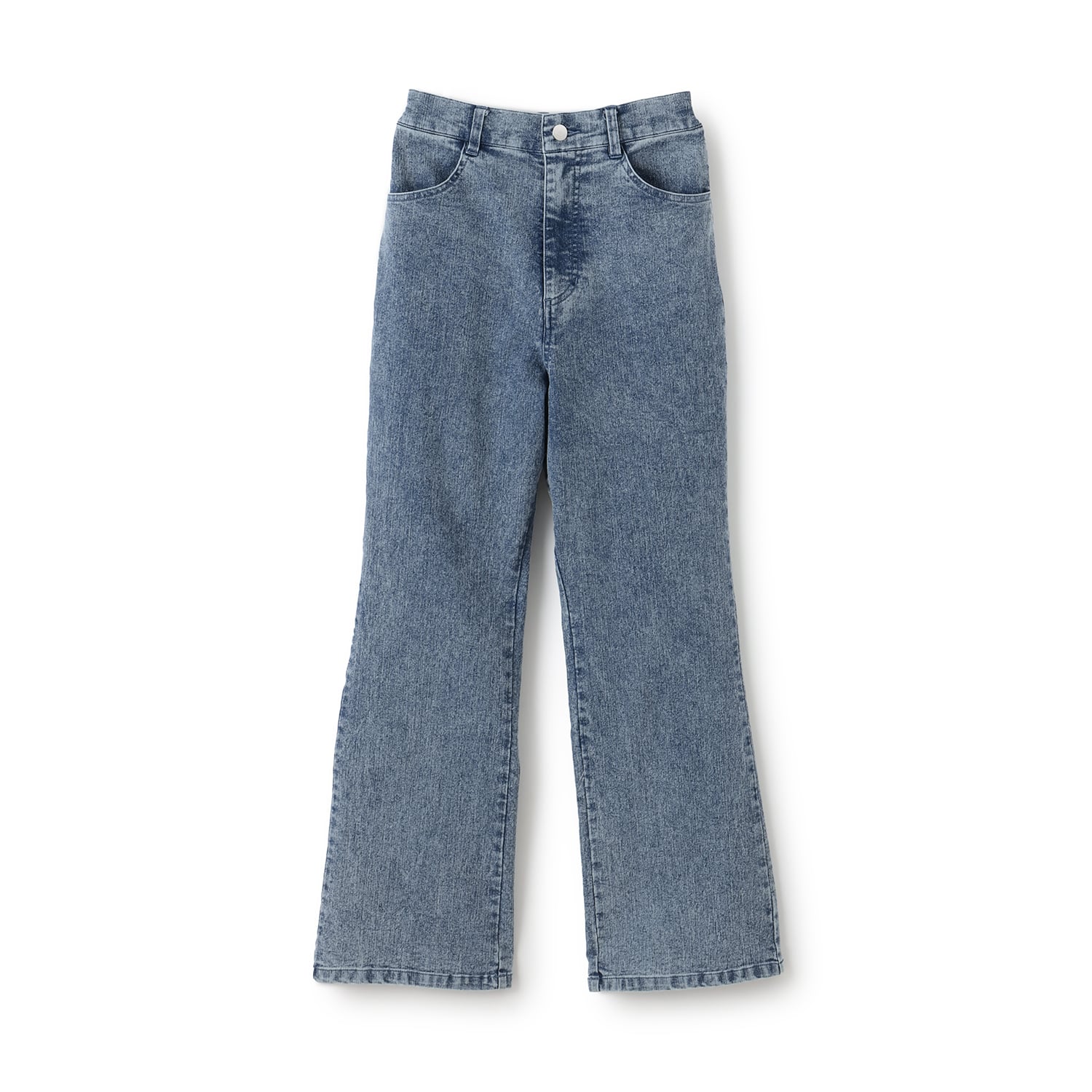 ポンポネット アミ POM PONETTE AMI 【AMI】ストレッチデニムフレアパンツ （黒） 黒