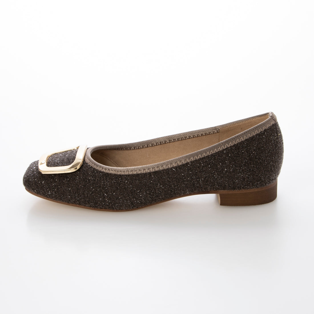Prima Principessa Square Buckle Flat