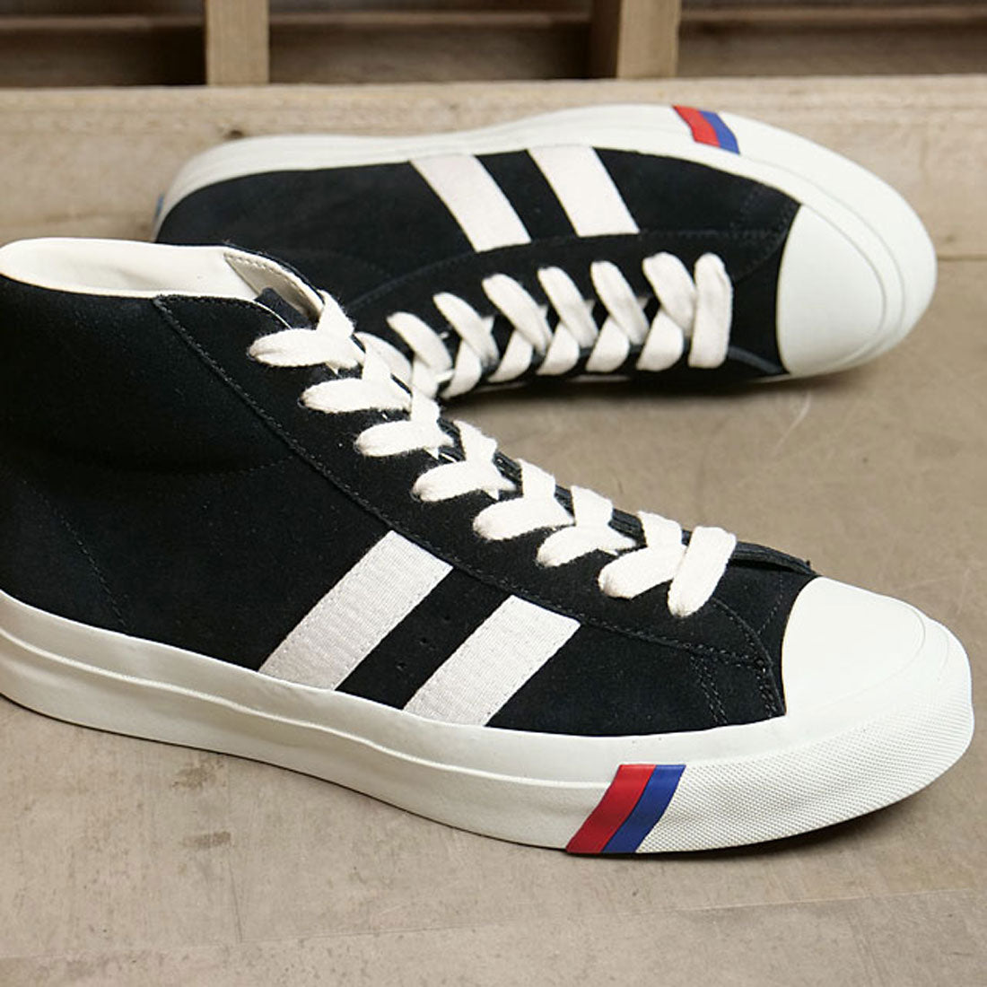 プロケッズ PRO-Keds ROYAL PLUS SUEDE HI BLACK [PN1121] （BLACK） BLACK
