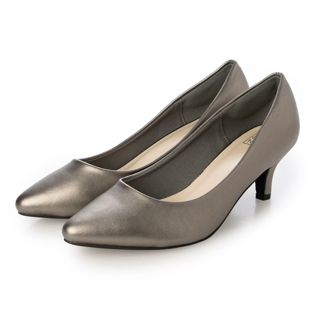 プログレッソ コンフォート progresso comfort プレーン合皮パンプス （GUNMETAL） GUNMETAL