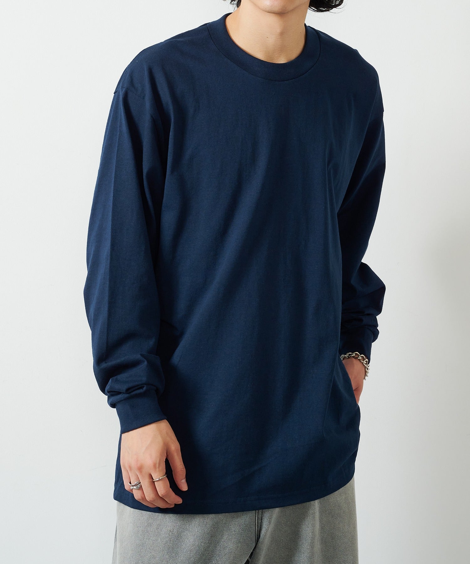 プロクラブ PRO CLUB 6.5ozヘビーロングスリーブTシャツ ロンT PROC-T0045 MURS （ネイビー） ネイビー