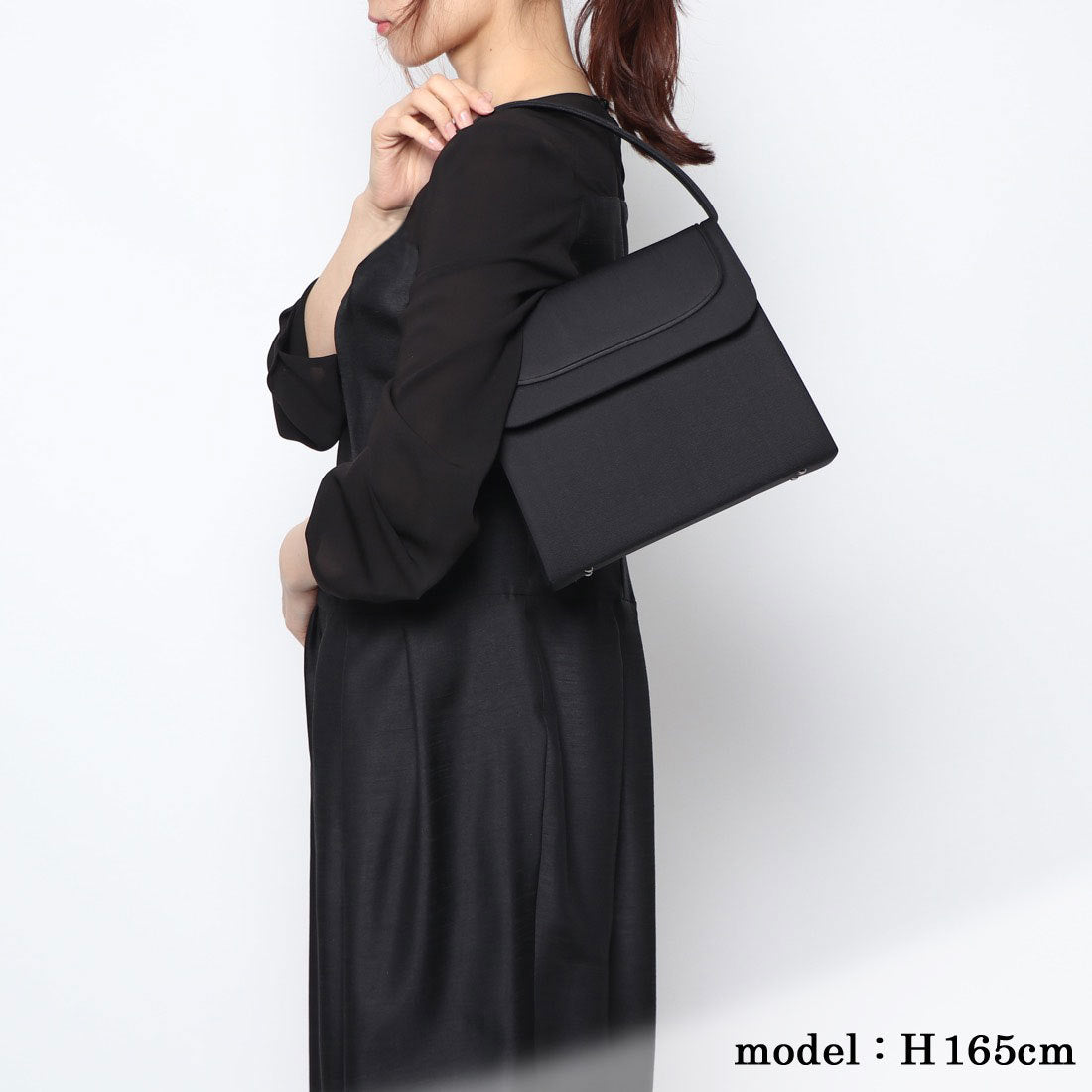 プレンドレ ラ ジョア prendre la joie 喪服・礼服 縦長大きめサイズ ブラックフォーマルバッグ 　喪バック（ブラック） ブラック