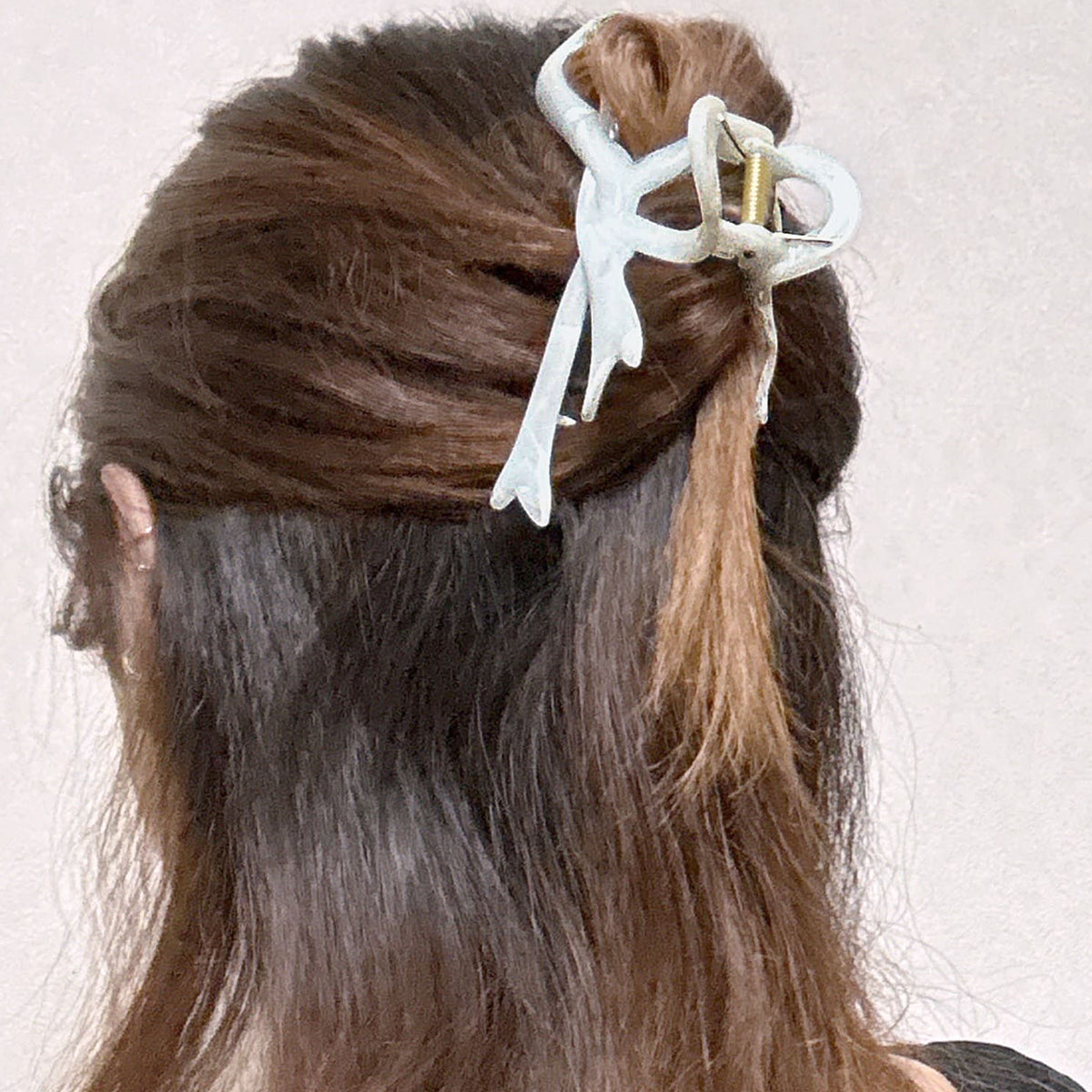 プライベートビーチ privatebeach リボンモチーフヘアクリップ （オレンジ） オレンジ
