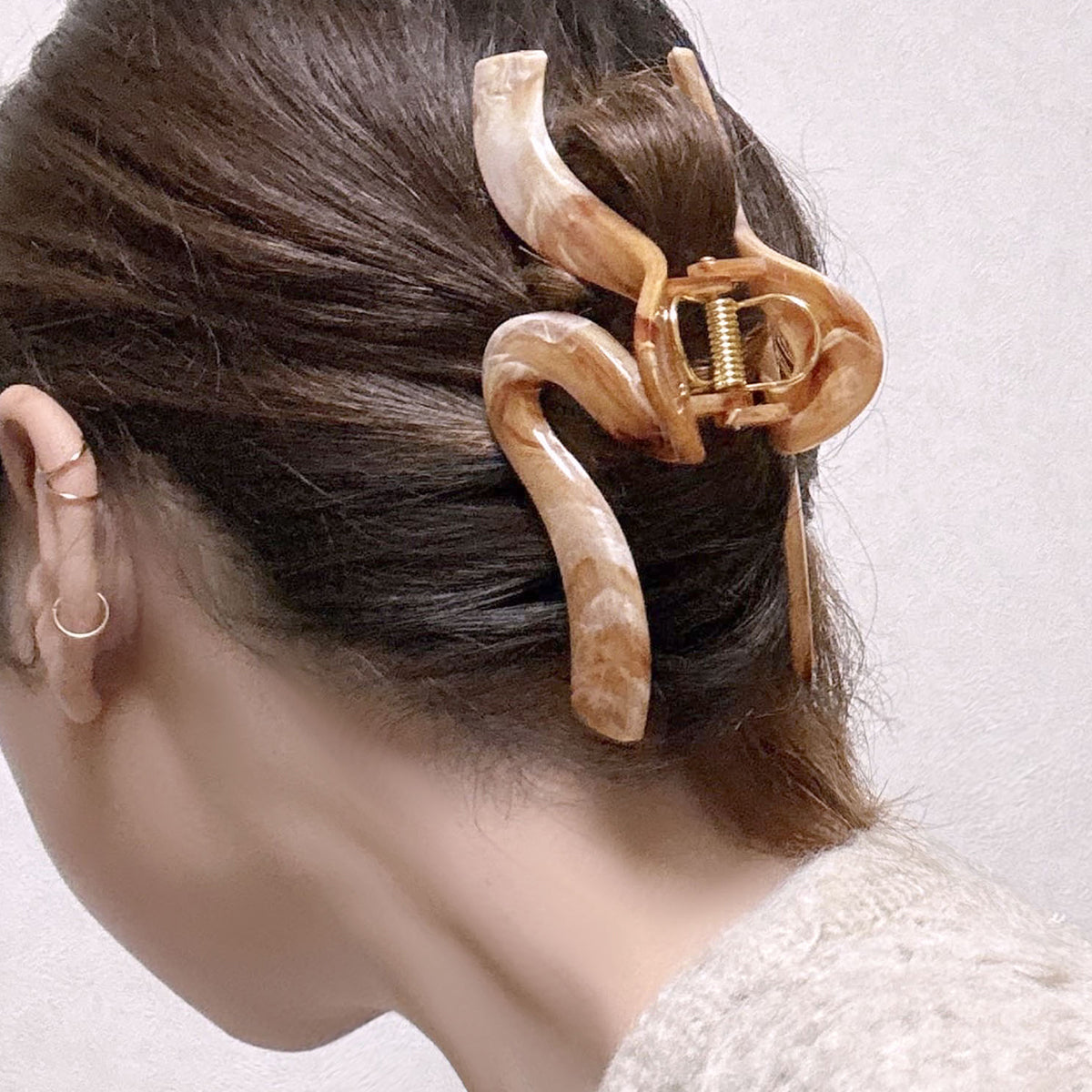 プライベートビーチ privatebeach モチーフヘアクリップ （オレンジ） オレンジ