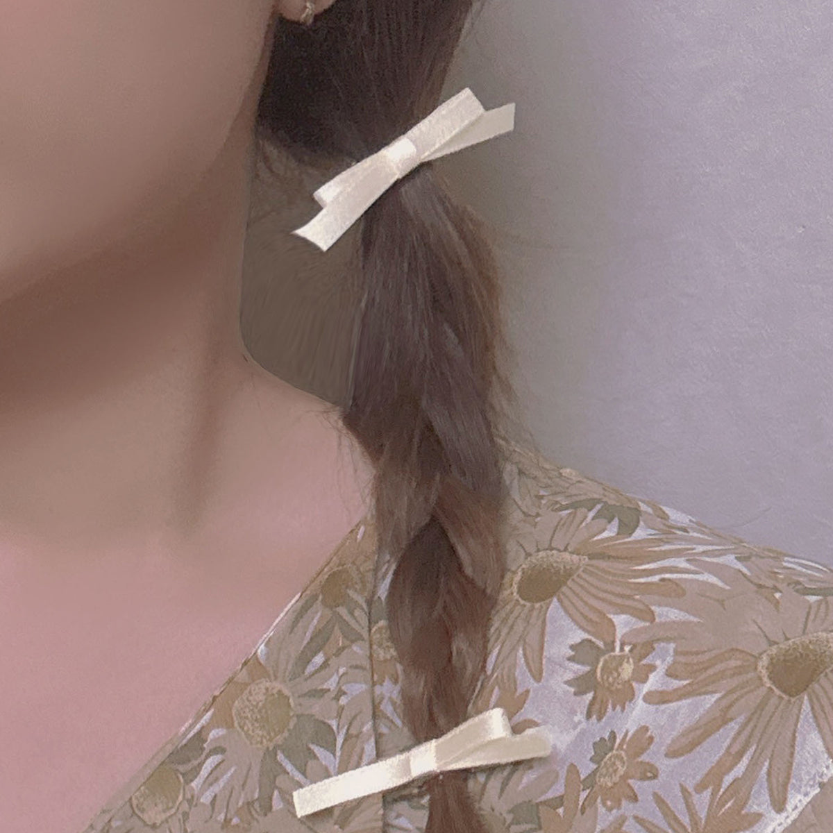 プライベートビーチ privatebeach リボンヘアクリップ （ライトベージュ） ライトベージュ