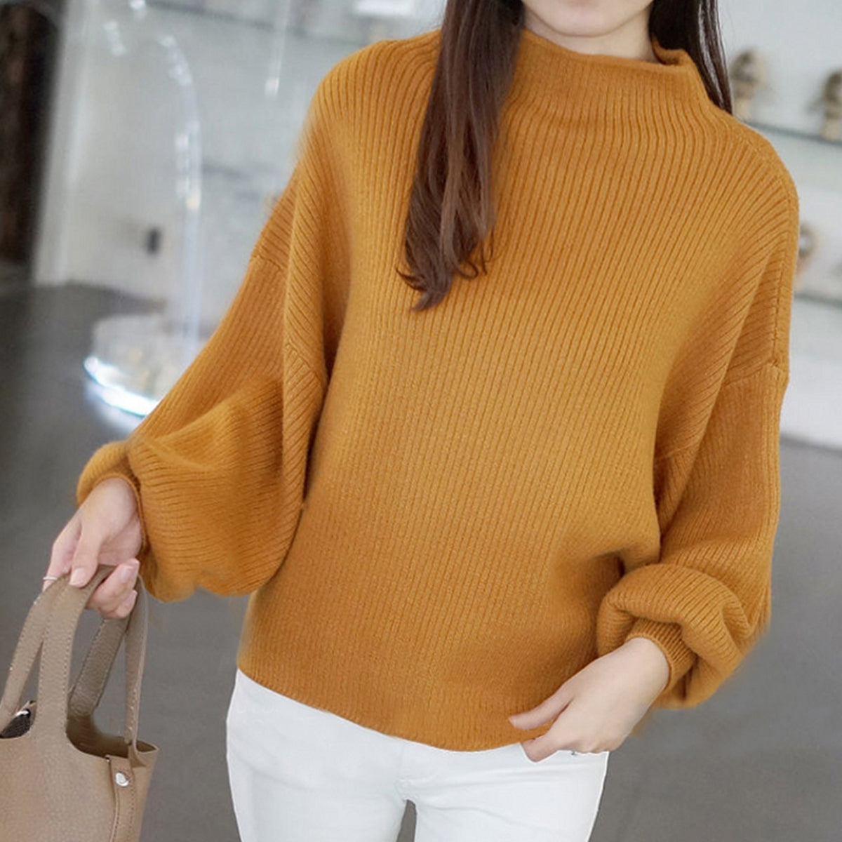 プライベートビーチ privatebeach ボリュームスリーブニットトップス （ブラック） ブラック