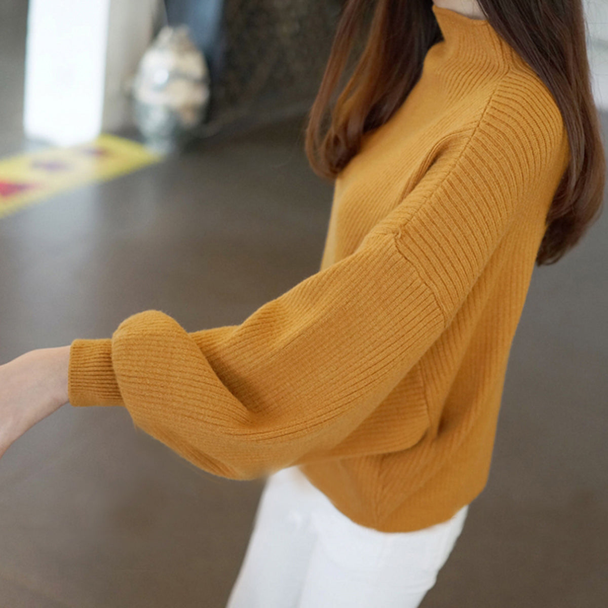 プライベートビーチ privatebeach ボリュームスリーブニットトップス （ブラック） ブラック