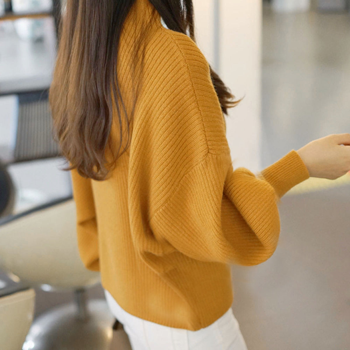 プライベートビーチ privatebeach ボリュームスリーブニットトップス （ブラック） ブラック