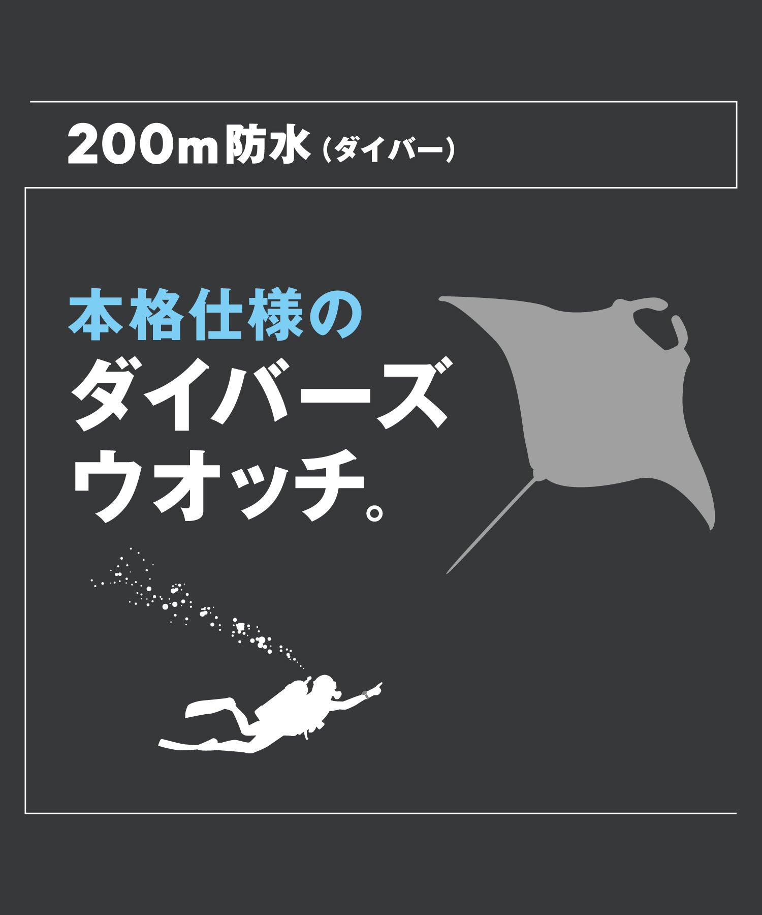 專業大師 PROMASTER PROMASTER 專業大師 機械潛水錶200m 黑色