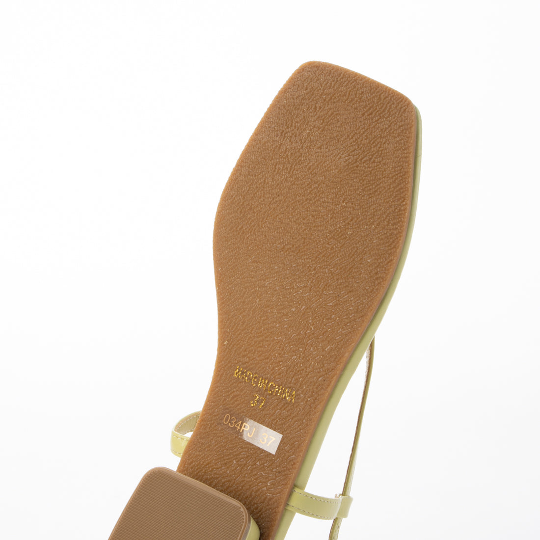 PRECIEUX JOUET Square heel narrow thong sandals