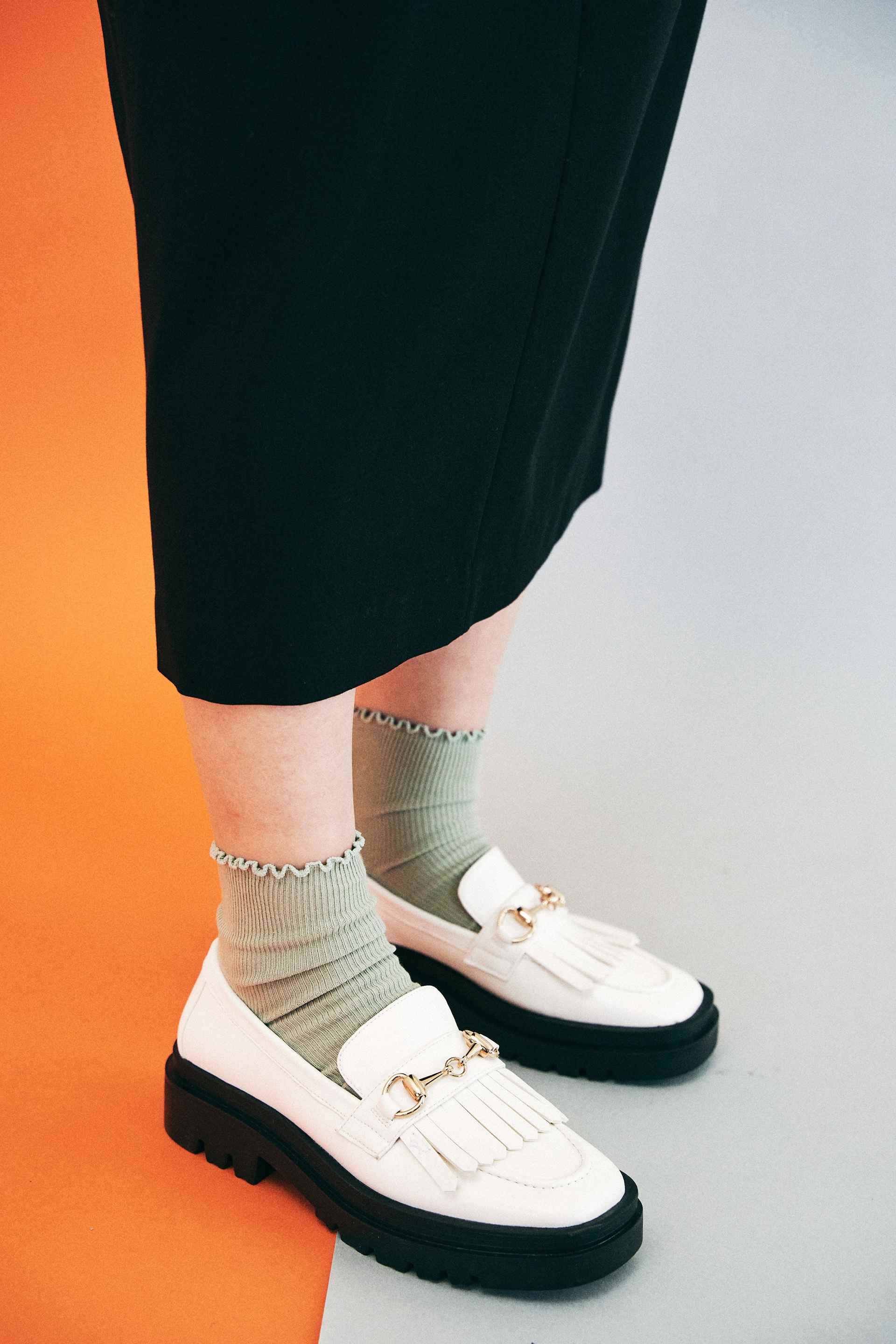 PRECIEUX JOUET Track sole quilted bit loafers