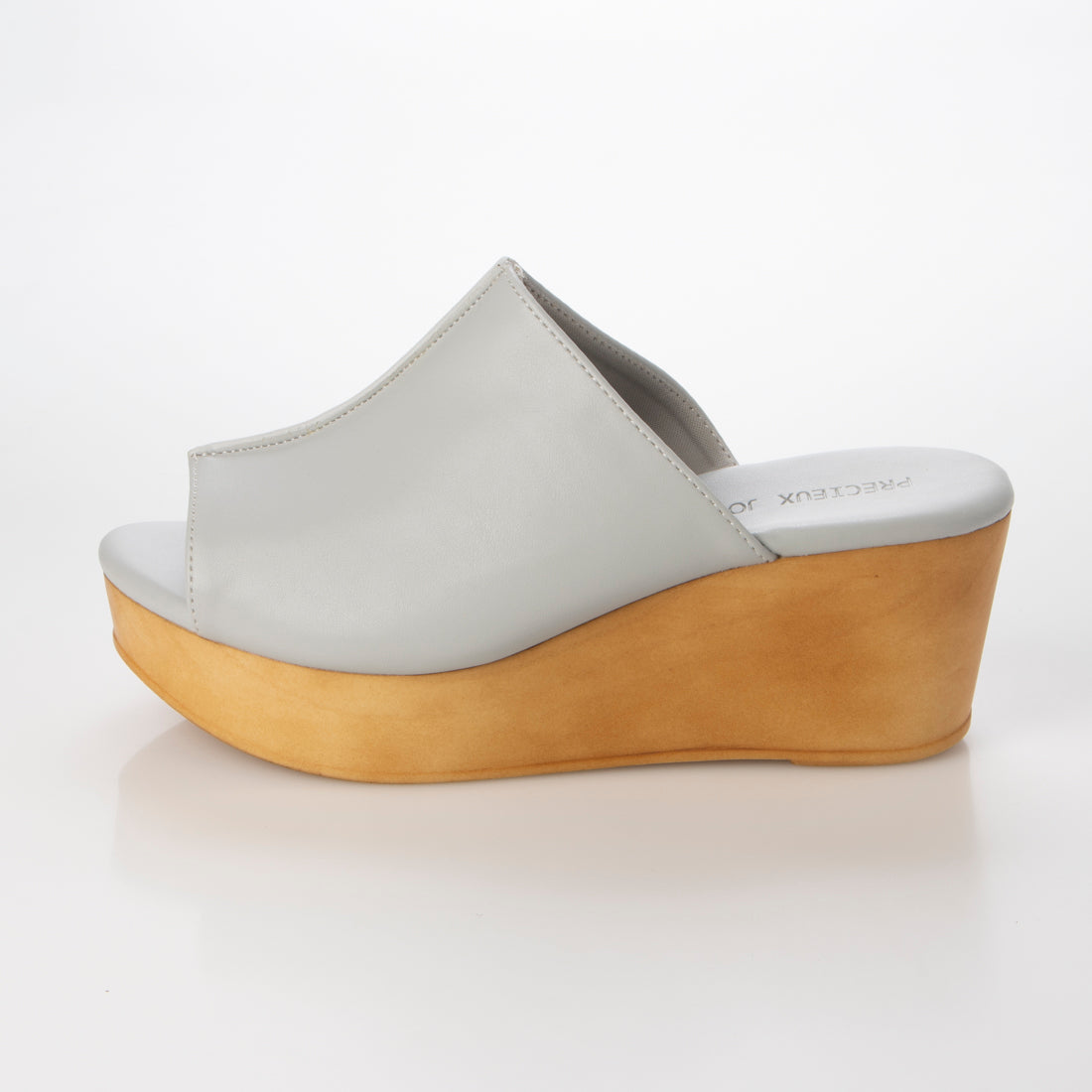 PRECIEUX JOUET Center seam wedge mules
