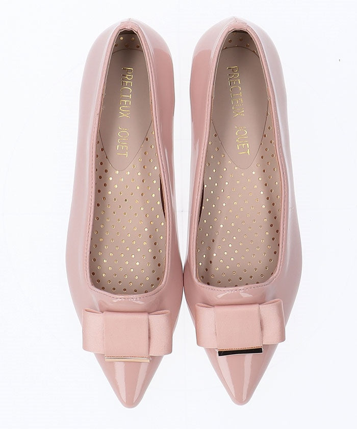PRECIEUX JOUET Takako×PJ pointed ribbon pumps
