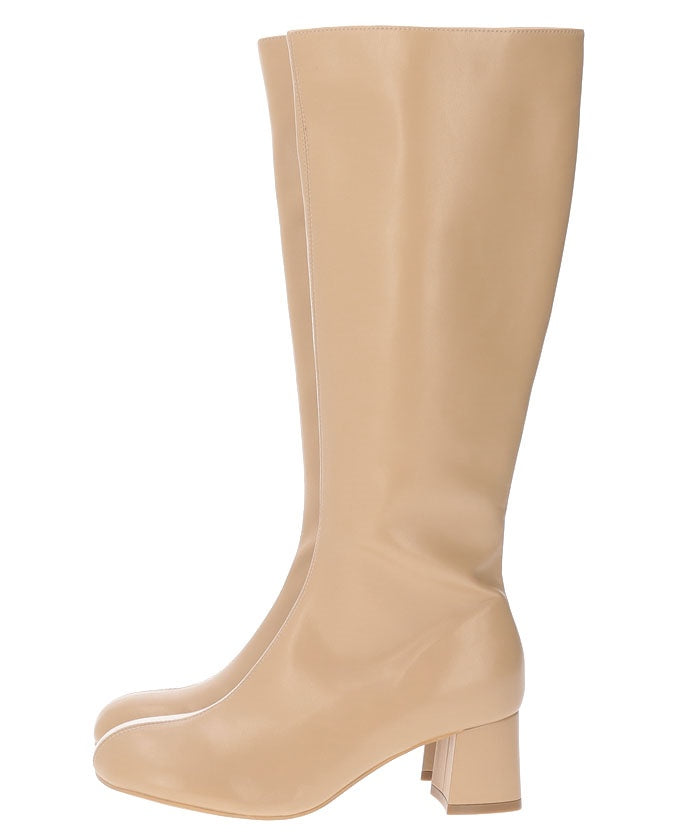 PRECIEUX JOUET Oblique Zip Long Boots