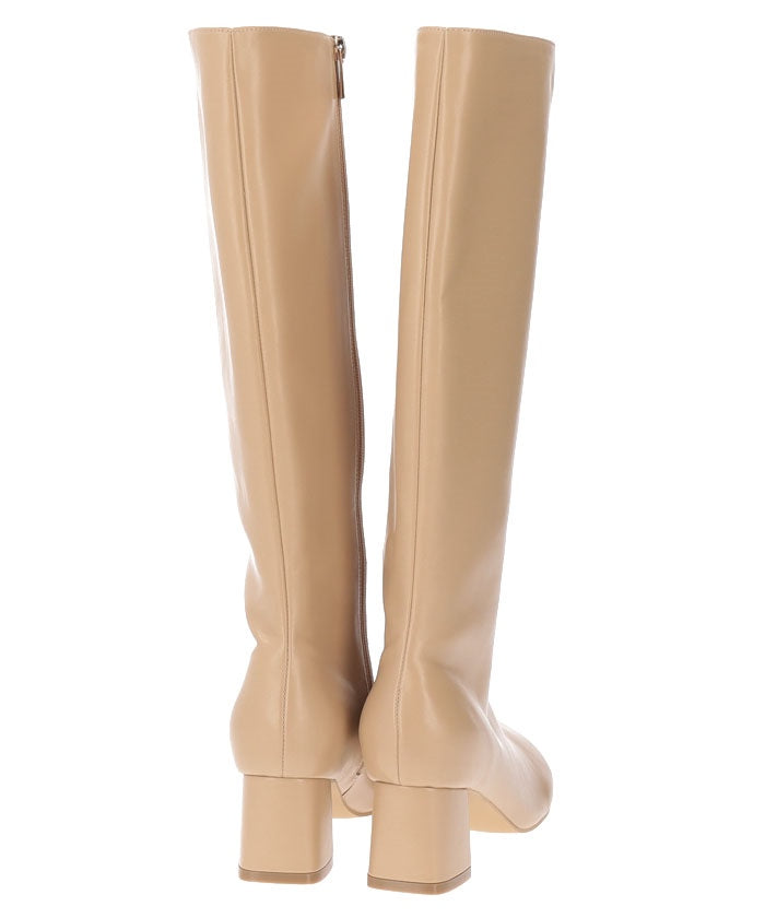 PRECIEUX JOUET Oblique Zip Long Boots
