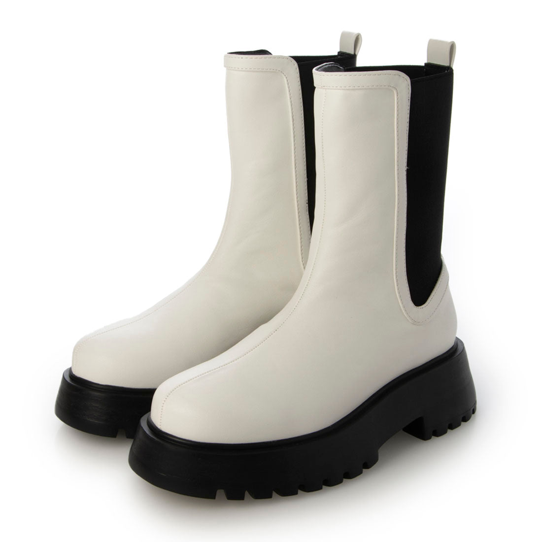 PRECIEUX JOUET Track Sole Mid Side Gore Boots