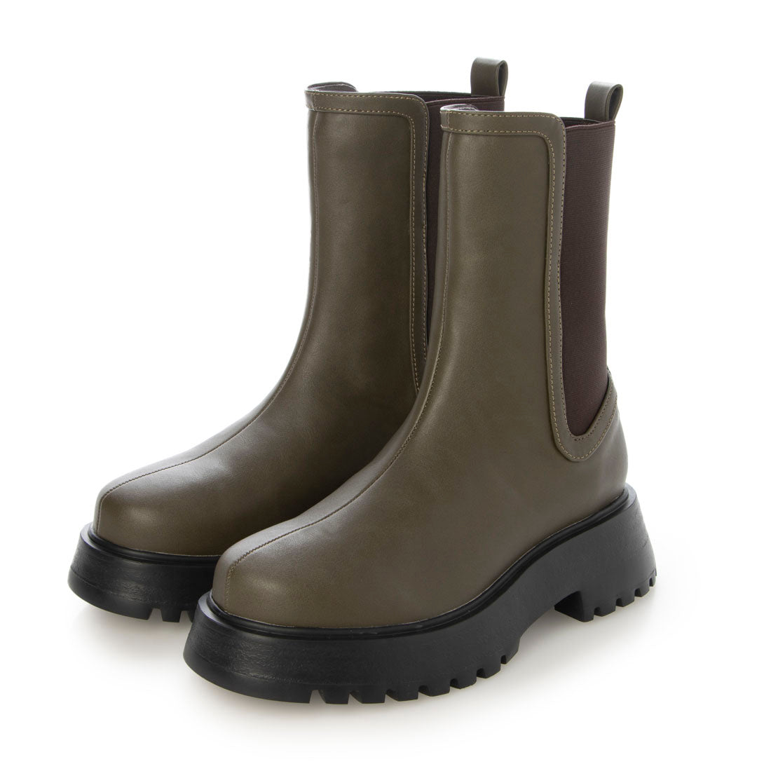PRECIEUX JOUET Track Sole Mid Side Gore Boots