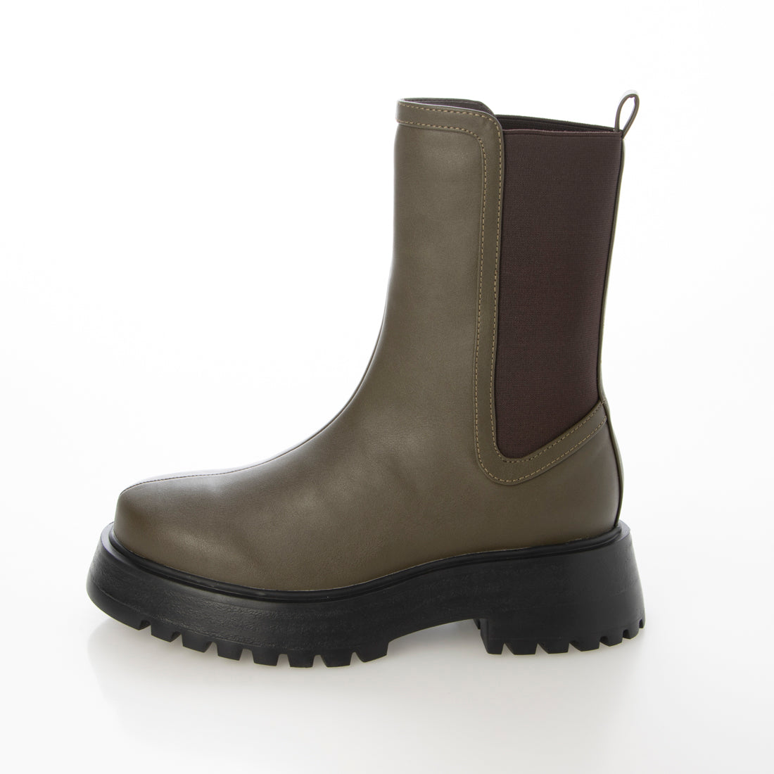 PRECIEUX JOUET Track Sole Mid Side Gore Boots