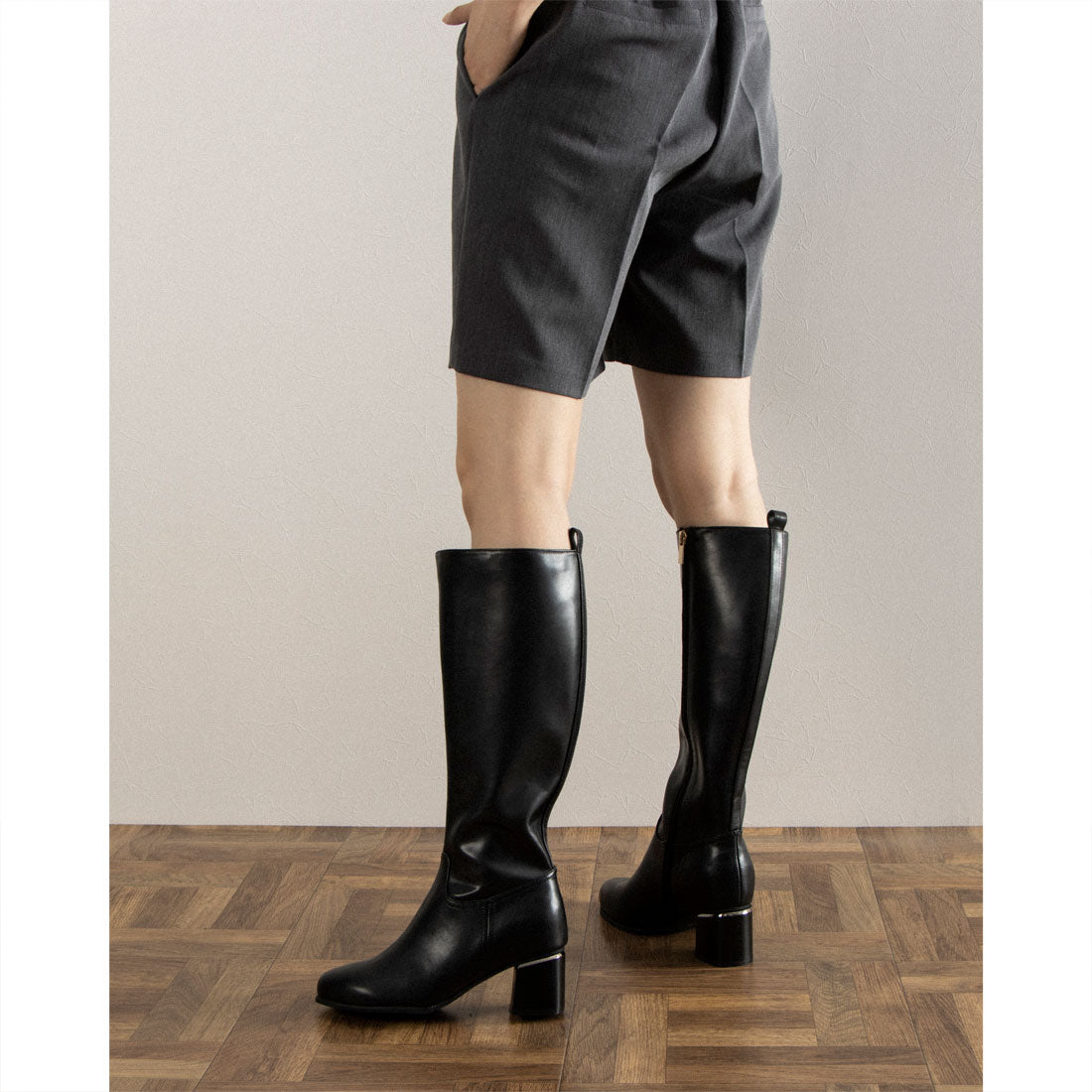 PRECIEUX JOUET Metal Heel Long Boots