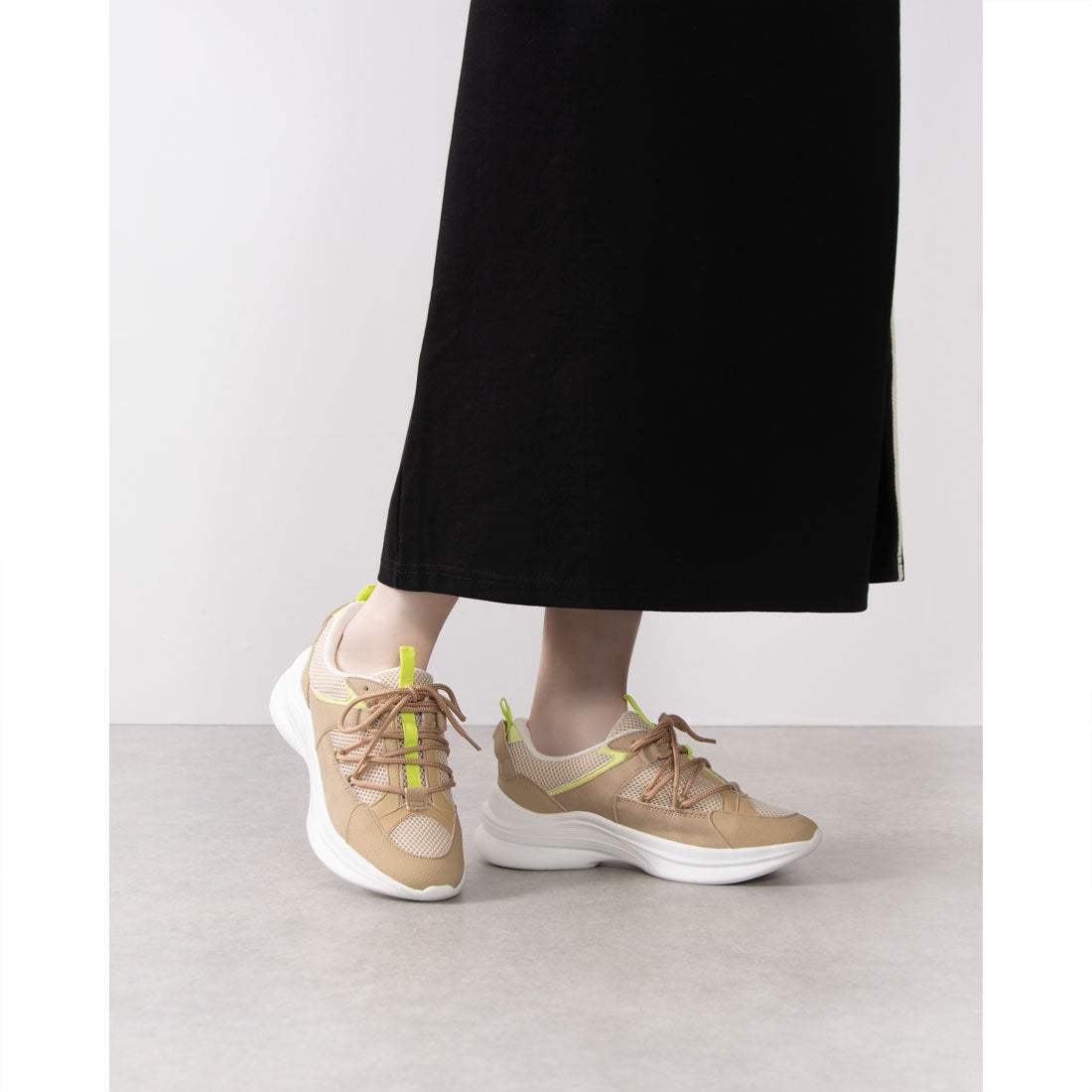 プレシュウ ジュエ PRECIEUX JOUET 【厚底】軽量メッシュダッドスニーカー 005PJ