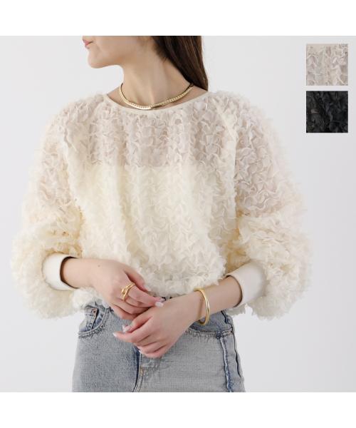 プロヴォーク PROVOKE PROVOKE プルオーバー PV-010067 petal motif cropped pullover （ivory/アイボリー） ivory/アイボリー