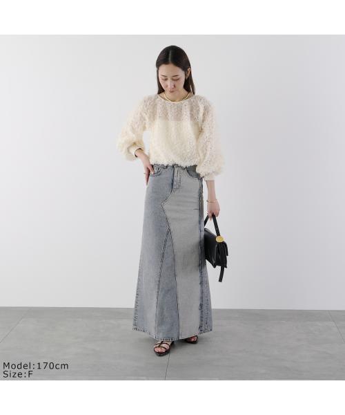 プロヴォーク PROVOKE PROVOKE プルオーバー PV-010067 petal motif cropped pullover （ivory/アイボリー） ivory/アイボリー