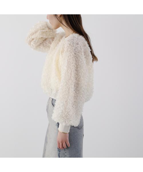 プロヴォーク PROVOKE PROVOKE プルオーバー PV-010067 petal motif cropped pullover （ivory/アイボリー） ivory/アイボリー